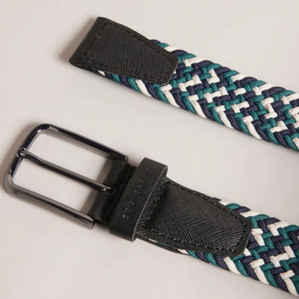 Belts*Ted Baker Stretch Woven Elastic Belt in Black