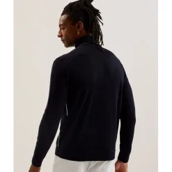 Knitwear*Ted Baker Turtleneck Regular Fit Long Sleeve Sweater in Blue