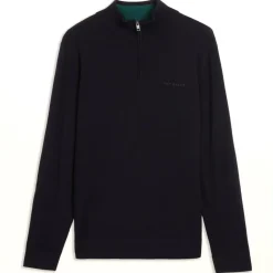 Knitwear*Ted Baker Turtleneck Regular Fit Long Sleeve Sweater in Blue