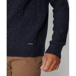 Knitwear*Threadbare Ayres Turtleneck Regular Fit Sweater in Blue