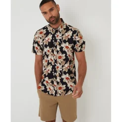 Shirts*Threadbare Bellis Shirt in Black