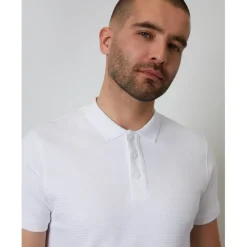 Polo Shirts*Threadbare Caswell Polo Regular Fit Short Sleeve Shirt in White