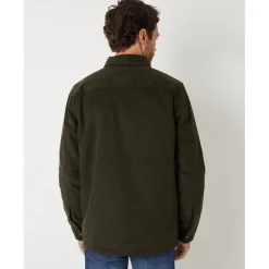 Coats And Jackets*Threadbare Cordline Ribbed Shirt Collar Overshirt in Green
