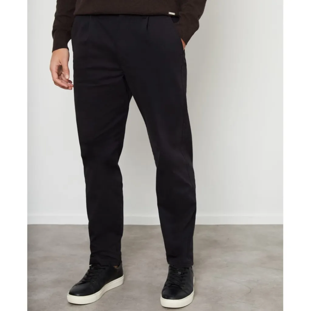Trousers*Threadbare Fog Chino tr in Black