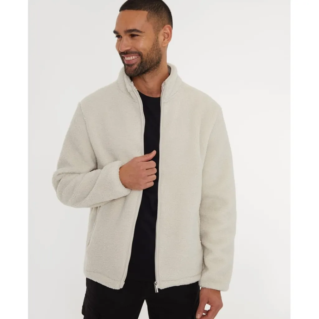 Sweatshirts*Threadbare Funnel Neck Regular Fit Sweatshirt in Neutral