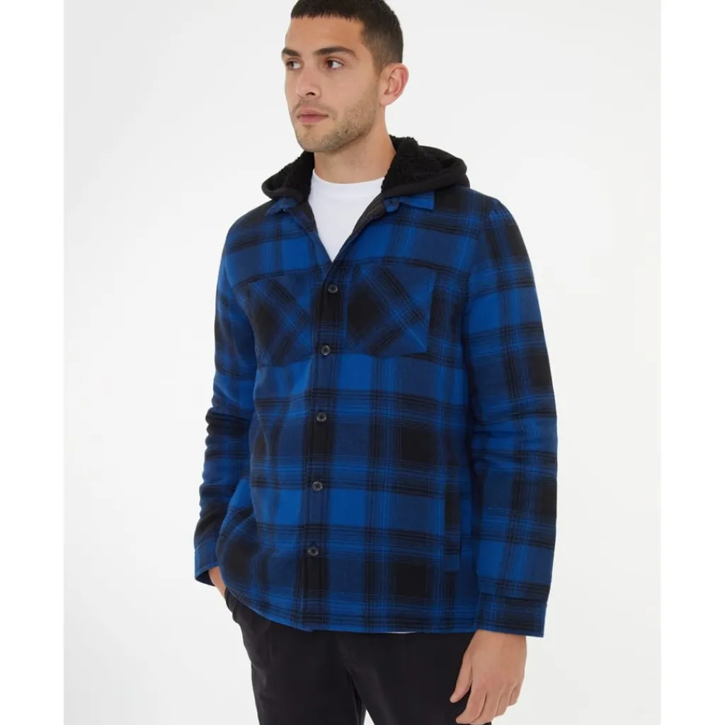 Shirts*Threadbare Hooded Regular Fit Sweatshirt in Blue