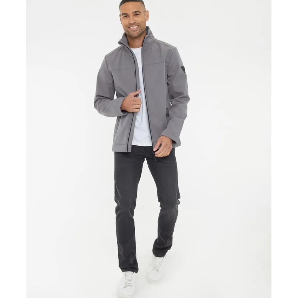 Coats And Jackets*Threadbare Jester High Neck Regular Fit Rain Jacket in Grey