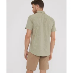 Shirts*Threadbare Leo Regular Fit Short Sleeve Shirt in Green