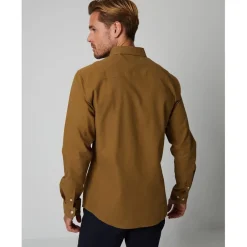 Shirts*Threadbare Oxford Regular Fit Long Sleeve Shirt in Neutral