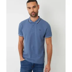 Polo Shirts*Threadbare Polo Dorry Regular Fit Short Sleeve Shirt in Blue