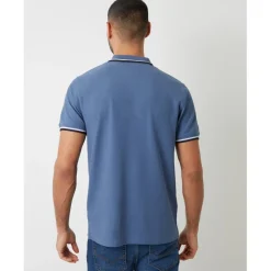 Polo Shirts*Threadbare Polo Dorry Regular Fit Short Sleeve Shirt in Blue