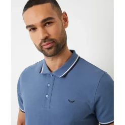 Polo Shirts*Threadbare Polo Dorry Regular Fit Short Sleeve Shirt in Blue