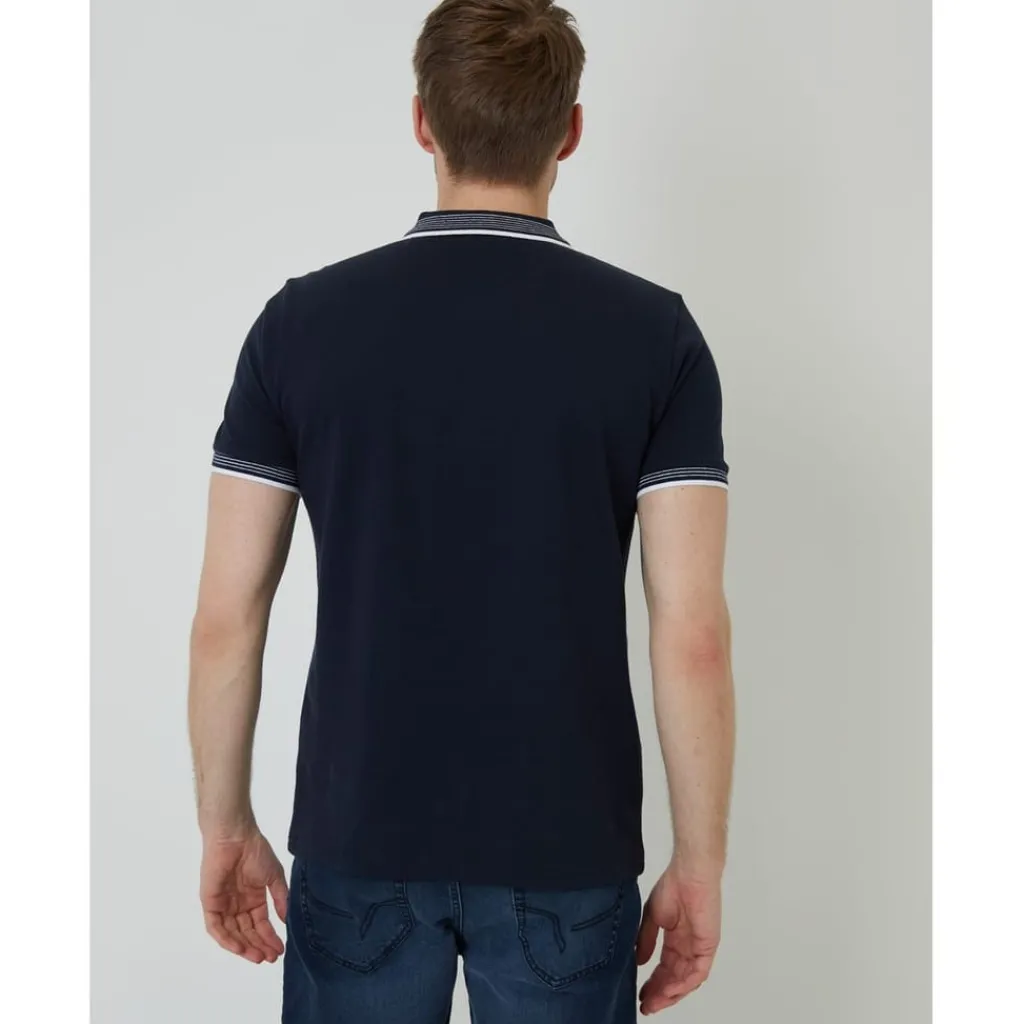 Polo Shirts*Threadbare Polo Honey Regular Fit Short Sleeve Shirt in Blue