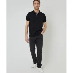 Polo Shirts*Threadbare Polo Otto Regular Fit Short Sleeve Shirt in Black