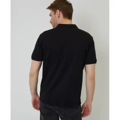 Polo Shirts*Threadbare Polo Otto Regular Fit Short Sleeve Shirt in Black
