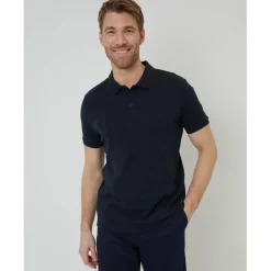 Polo Shirts*Threadbare Polo Regular Fit Short Sleeve Shirt in Blue