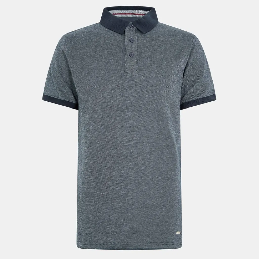Polo Shirts*Threadbare Regular Fit Polo Short Sleeve Shirt in Blue