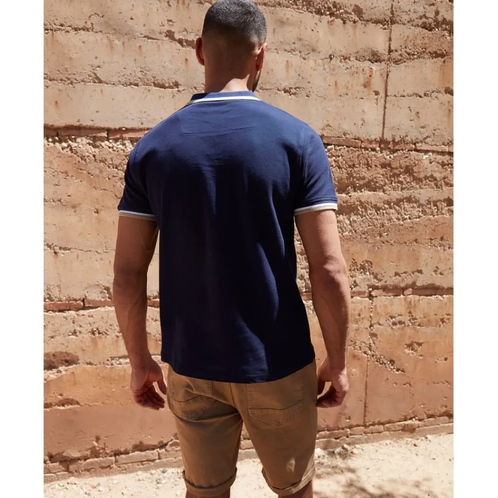 Polo Shirts*Threadbare Regular Fit Polo Shirt in Blue