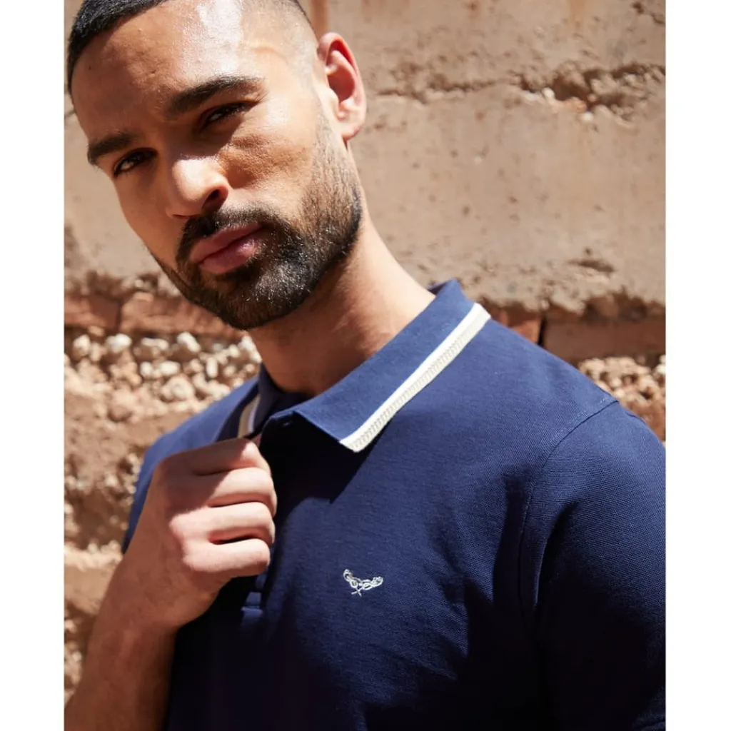 Polo Shirts*Threadbare Regular Fit Polo Shirt in Blue