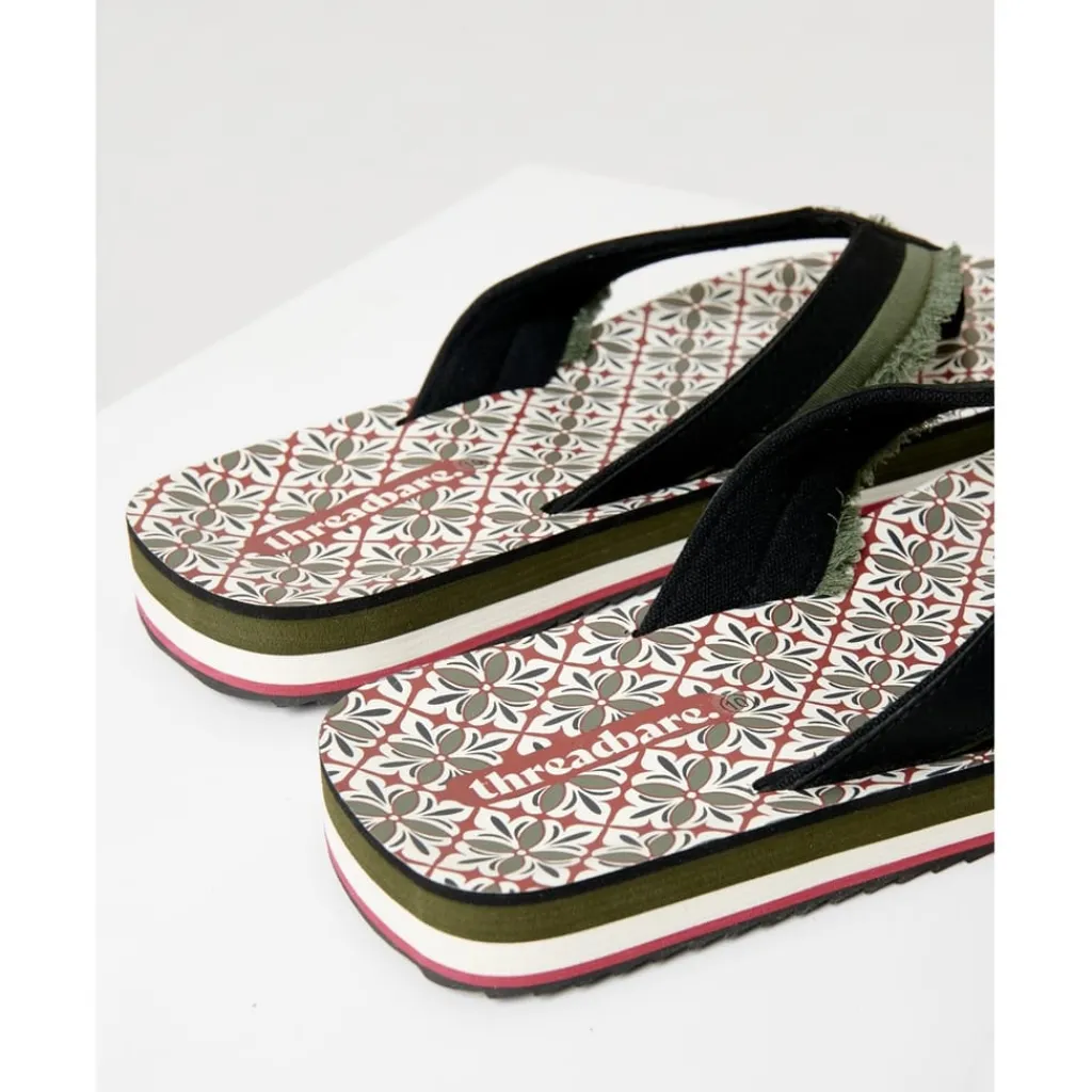 Beach Shoes*Threadbare Sandals August in Green