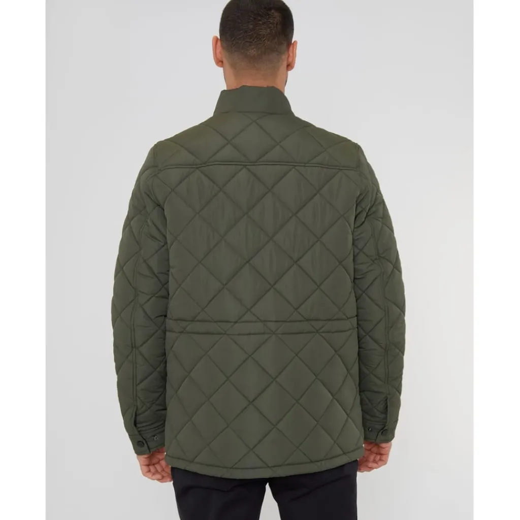 Shirts*Threadbare Shir Mock Neck Regular Fit Jacket in Green