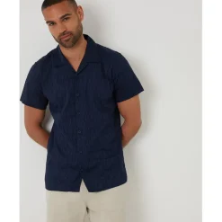 Shirts*Threadbare Sht Ss Acot in Blue