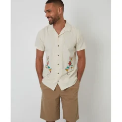 Shirts*Threadbare Sht Ss Combes in Beige