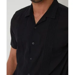 Shirts*Threadbare Sht Ss Urmston in Black