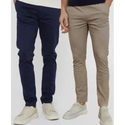 Trousers*Threadbare Slim Cut Chinos in Blue
