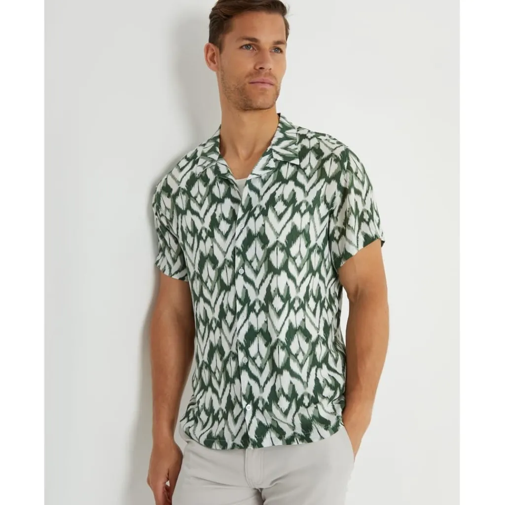 Shirts*Threadbare Ss Corb Shrt in Green