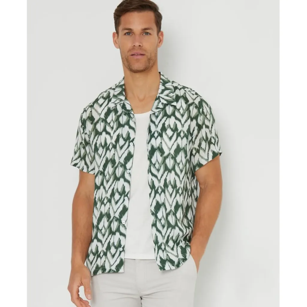 Shirts*Threadbare Ss Corb Shrt in Green