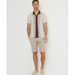 Shirts*Threadbare Ss Hall Shrt in Cream