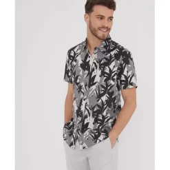 Shirts*Threadbare Ss Jngl Shrt in Black