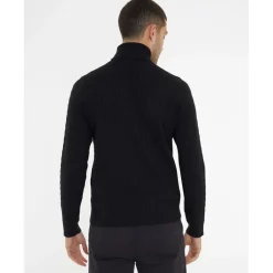 Knitwear*Threadbare Turtleneck Regular Fit Sweater in Black