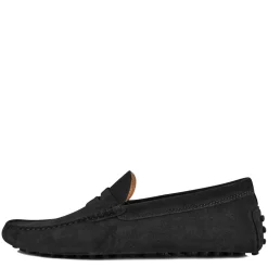 Shoes*Tods Gommino Suede Loafers in Black