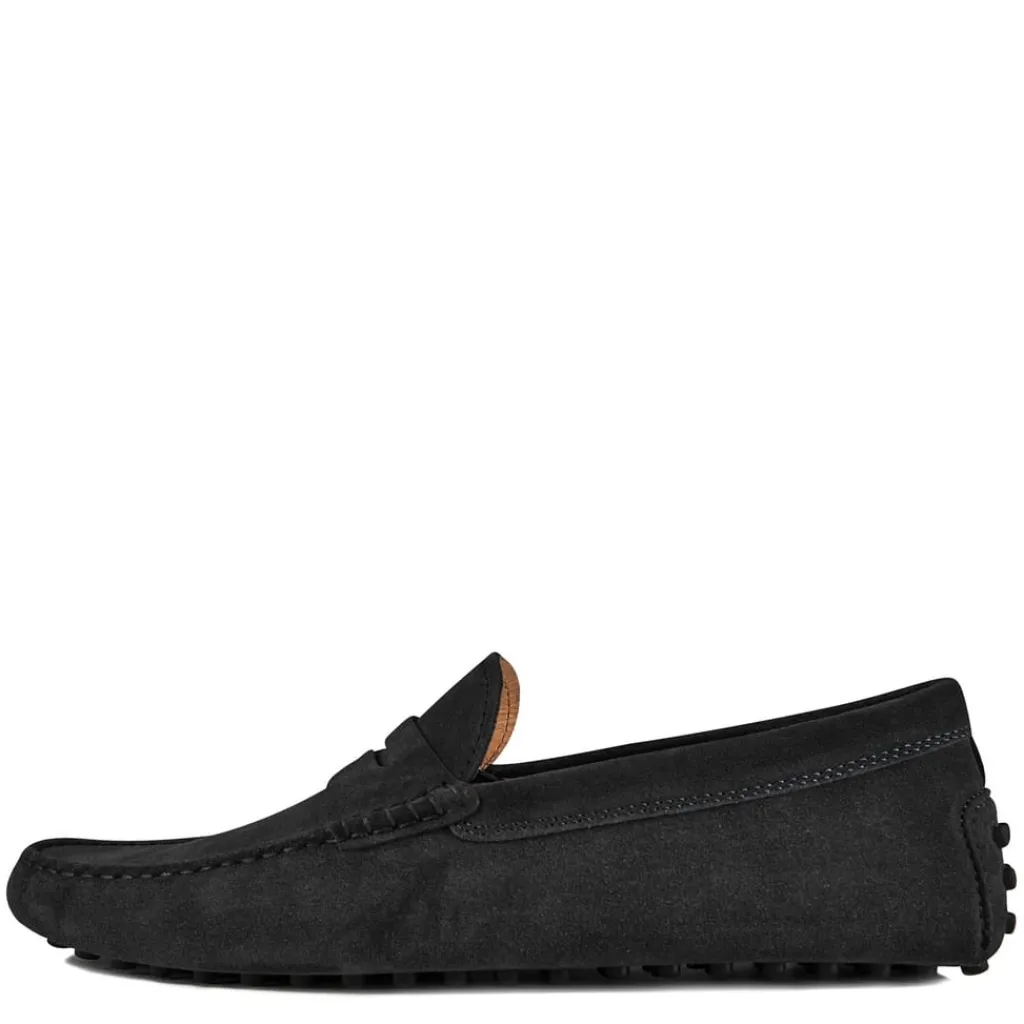 Shoes*Tods Gommino Suede Loafers in Black