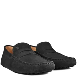 Shoes*Tods Gommino Suede Loafers in Black