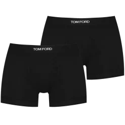 Underwear And Socks*Tom Ford Boxer Briefs 2 Pack in Black