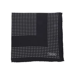 Assorted|Formalwear*Tom Ford Framed Polka Dot Pocket Square in Black