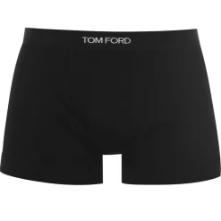 Underwear And Socks*Tom Ford Logo Boxer Briefs in Black