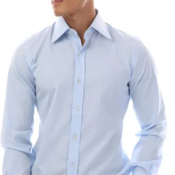 Formalwear*Tom Ford Long Sleeve Dress Shirt in Light Blue