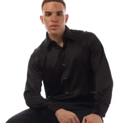 Formalwear*Tom Ford Long Sleeve Dress Shirt in Black