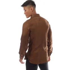 Formalwear*Tom Ford Long Sleeve Dress Shirt in Brown