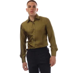 Formalwear*Tom Ford Long Sleeve Dress Shirt in Green