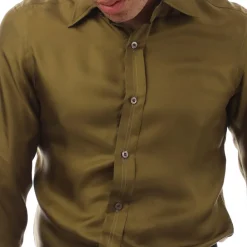Formalwear*Tom Ford Long Sleeve Dress Shirt in Green