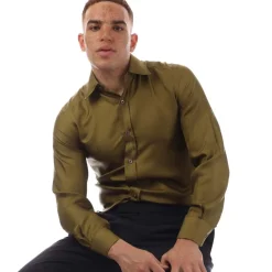 Formalwear*Tom Ford Long Sleeve Dress Shirt in Green