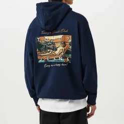 Hoodies*Tommy Jeans Beach Club Graphic Hoodie in Blue