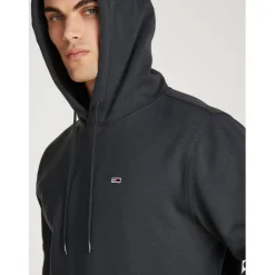 Hoodies*Tommy Jeans Flag Hoodie in Grey