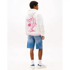 Hoodies*Tommy Jeans Novelty Hoodie in White