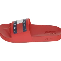 Beach Shoes*Tommy Jeans Sliders in Red